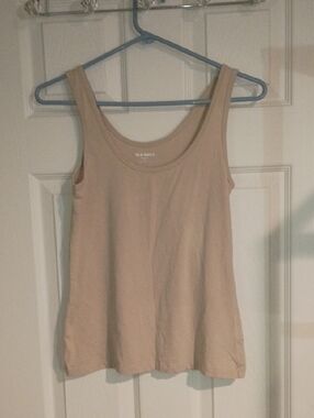 Old Navy Women's Light Beige Scoop Neck Tank